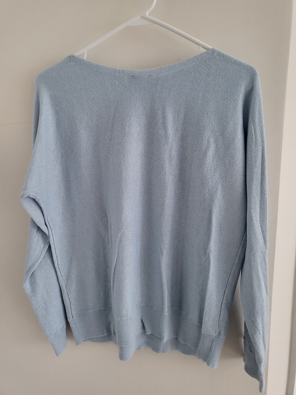 Chico's Pale Blue Crewneck Sweater